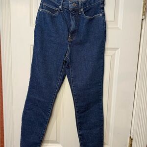 Everlane High Rise Dark Blue Jeans